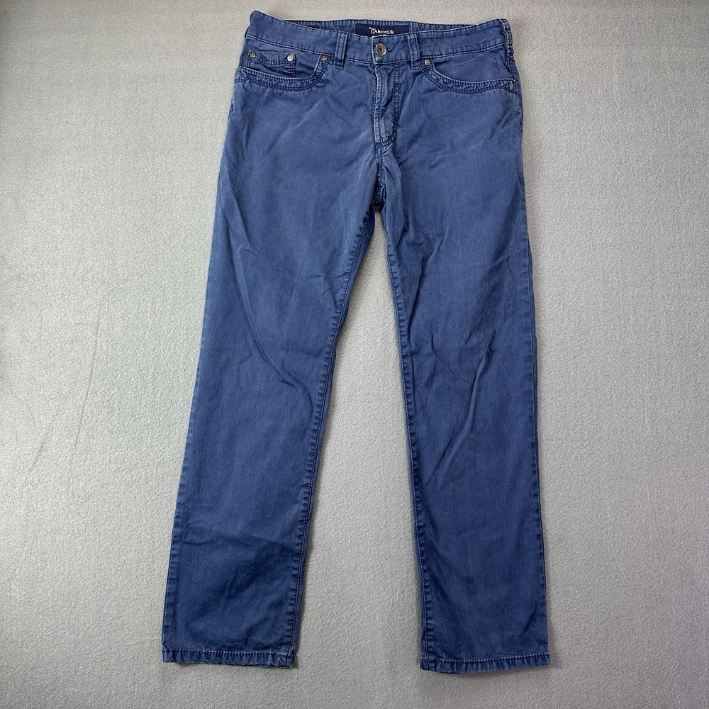 Atelier GARDEUR Pants Size 34/30 Blue NEVIO Regular‎ Fit 5-Pocket Designer